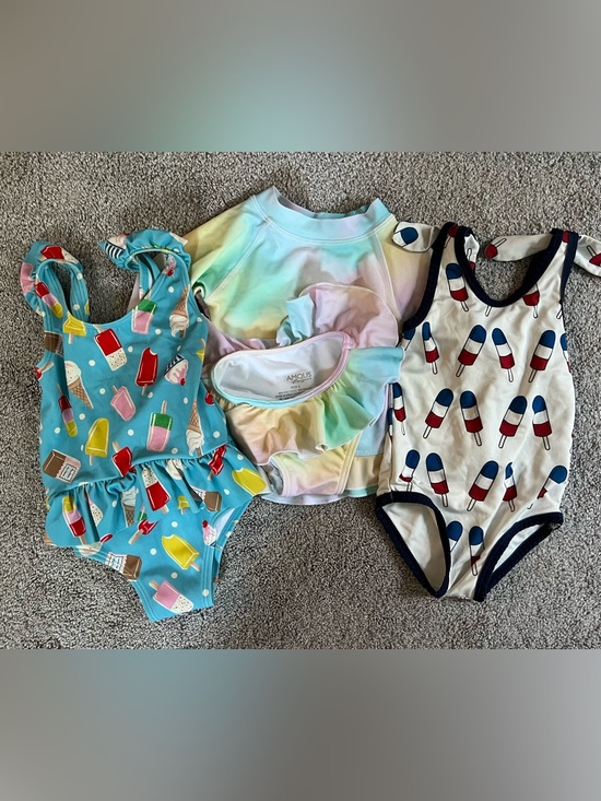 Baby Boden Other - Baby girls bathing suit lot - 12-18 months - baby Boden, Monica & Andy